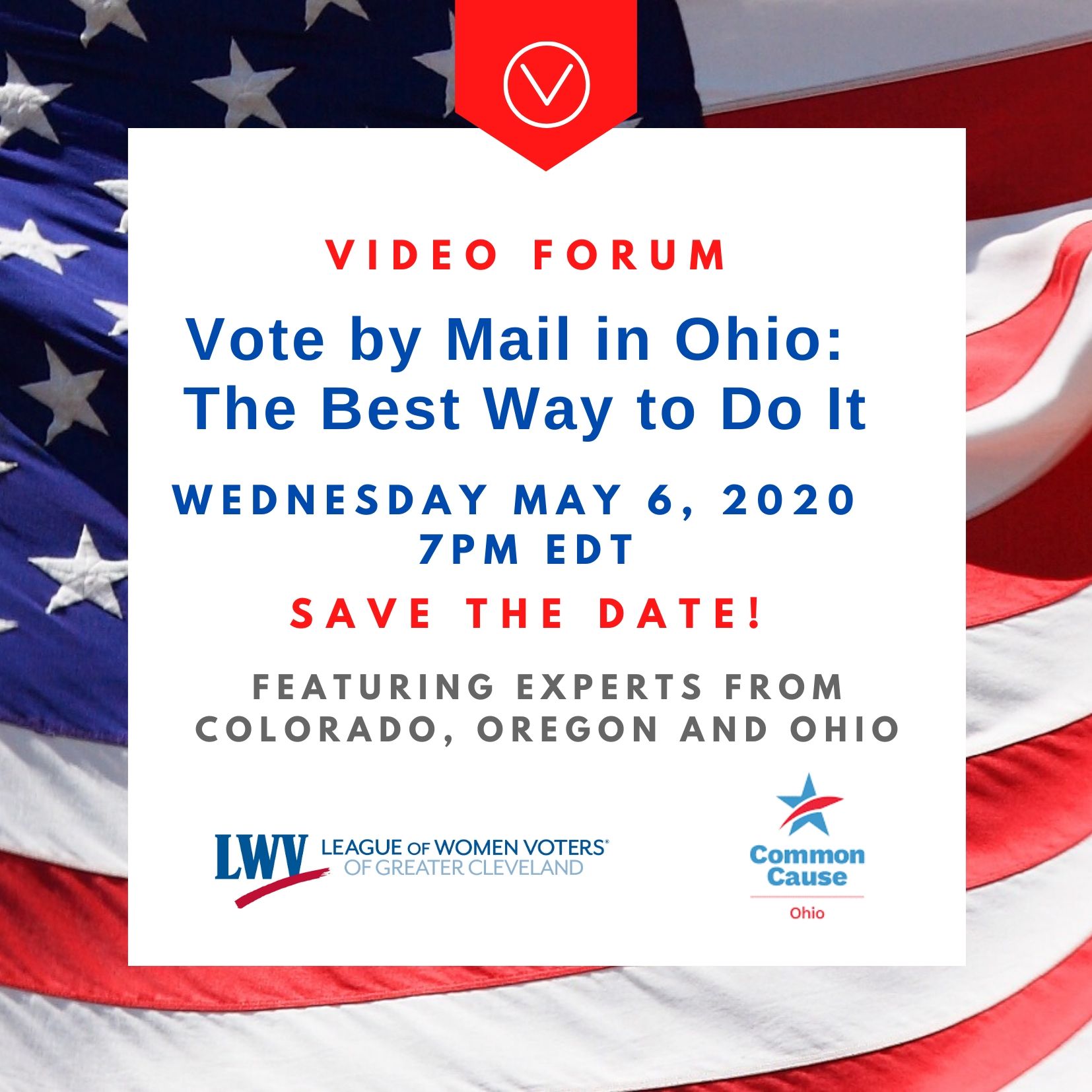 Vote by Mail in Ohio The Best Way to Do It a video forum on May 6