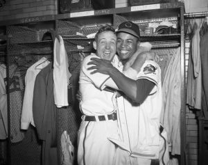 1948 Larry Doby Cleveland Indians Team Issue Rookie Year Rare!